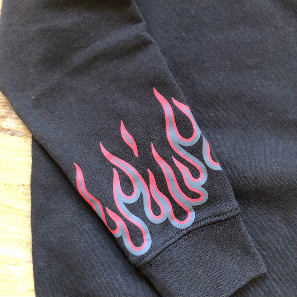Vans X Thrasher Kids Flame Sweatshirt Size S - Picture 4 of 5